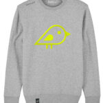 GAVILAN Bird Sweater embroidery grey
